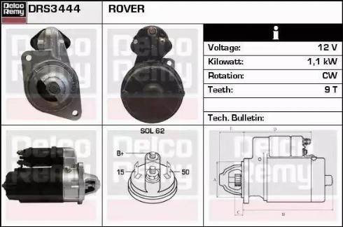 Remy DRS3444 - Motorino d'avviamento autozon.pro