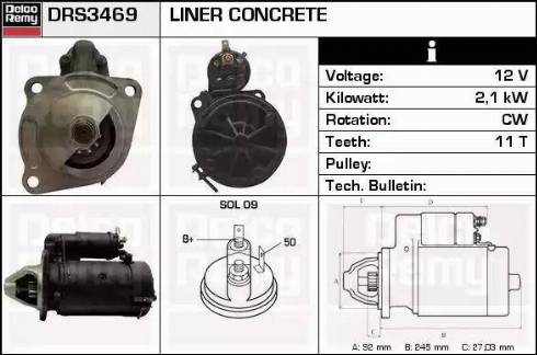 Remy DRS3469 - Motorino d'avviamento autozon.pro