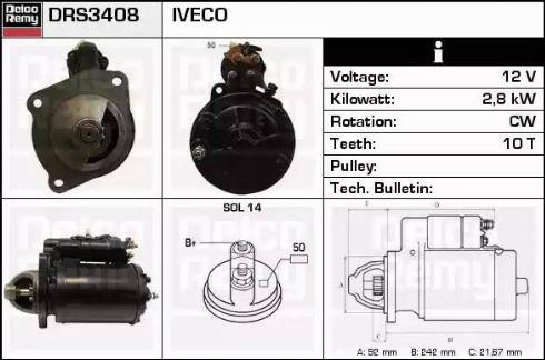 Remy DRS3408 - Motorino d'avviamento autozon.pro