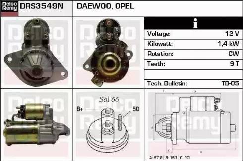 Remy DRS3549N - Motorino d'avviamento autozon.pro