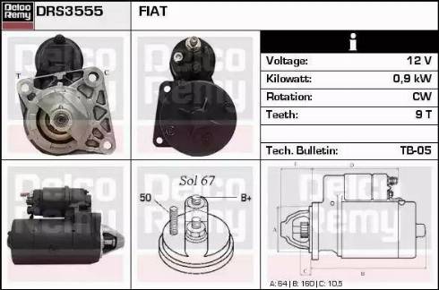 Remy DRS3555 - Motorino d'avviamento autozon.pro