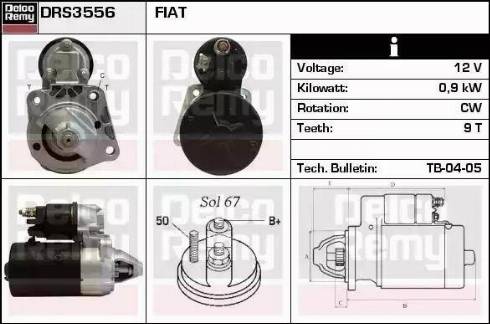 Remy DRS3556 - Motorino d'avviamento autozon.pro