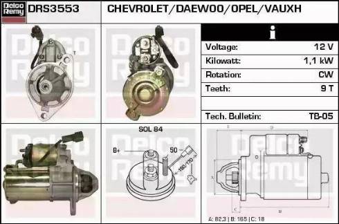 Remy DRS3553 - Motorino d'avviamento autozon.pro