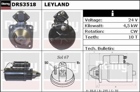 Remy DRS3518 - Motorino d'avviamento autozon.pro