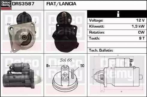 Remy DRS3587 - Motorino d'avviamento autozon.pro