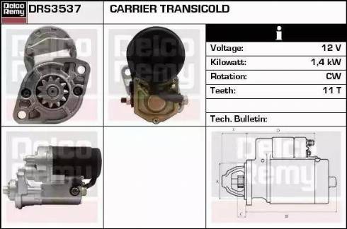 Remy DRS3537 - Motorino d'avviamento autozon.pro