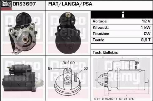 Remy DRS3697 - Motorino d'avviamento autozon.pro