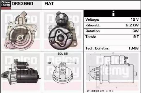 Remy DRS3660 - Motorino d'avviamento autozon.pro