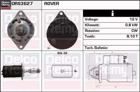 Remy DRS3627 - Motorino d'avviamento autozon.pro