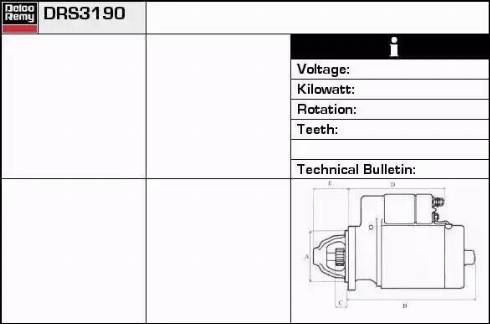 Remy DRS3190 - Motorino d'avviamento autozon.pro