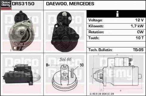 Remy DRS3150 - Motorino d'avviamento autozon.pro