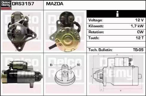 Remy DRS3157 - Motorino d'avviamento autozon.pro