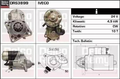 Remy DRS3899 - Motorino d'avviamento autozon.pro