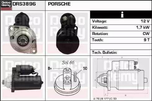 Remy DRS3896 - Motorino d'avviamento autozon.pro