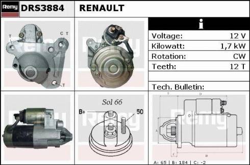 Remy DRS3884X - Motorino d'avviamento autozon.pro