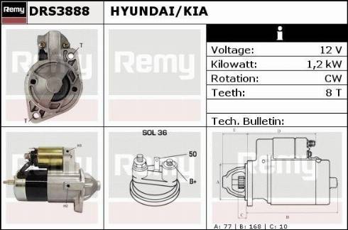 Remy DRS3888X - Motorino d'avviamento autozon.pro