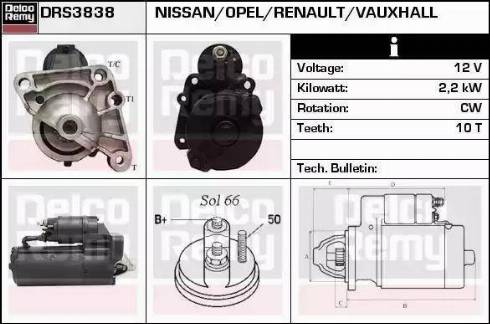 Remy DRS3838 - Motorino d'avviamento autozon.pro