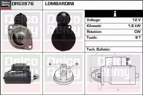 Remy DRS3876 - Motorino d'avviamento autozon.pro