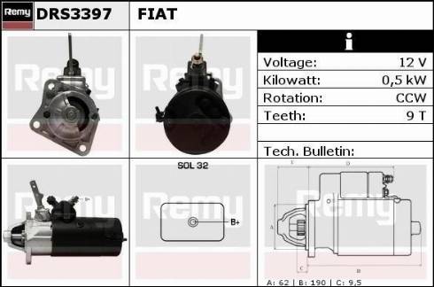 Remy DRS3397 - Motorino d'avviamento autozon.pro