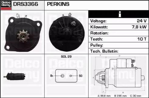 Remy DRS3366 - Motorino d'avviamento autozon.pro