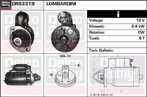 Remy DRS3319 - Motorino d'avviamento autozon.pro