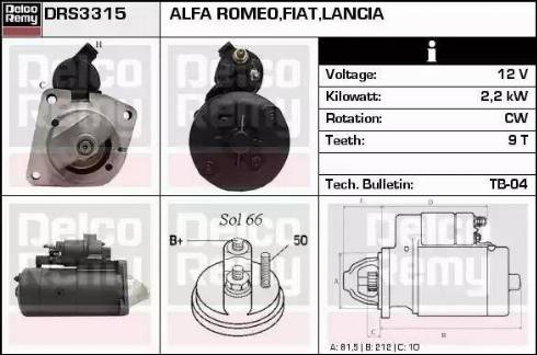 Remy DRS3315 - Motorino d'avviamento autozon.pro