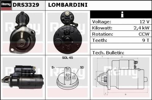 Remy DRS3329 - Motorino d'avviamento autozon.pro