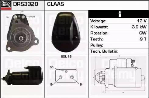 Remy DRS3320 - Motorino d'avviamento autozon.pro