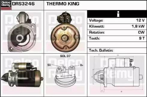 Remy DRS3246 - Motorino d'avviamento autozon.pro