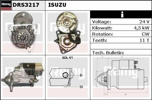 Remy DRS3217N - Motorino d'avviamento autozon.pro