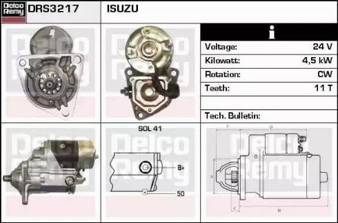 Remy DRS3217 - Motorino d'avviamento autozon.pro