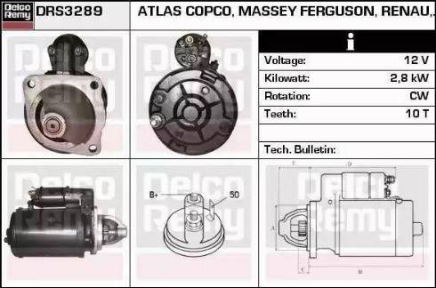 Remy DRS3289 - Motorino d'avviamento autozon.pro