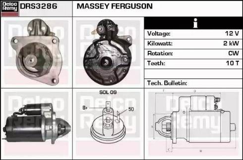 Remy DRS3286 - Motorino d'avviamento autozon.pro