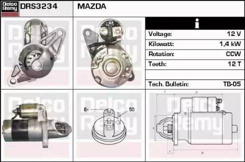 Remy DRS3234 - Motorino d'avviamento autozon.pro