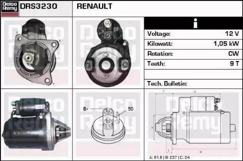 Remy DRS3230 - Motorino d'avviamento autozon.pro