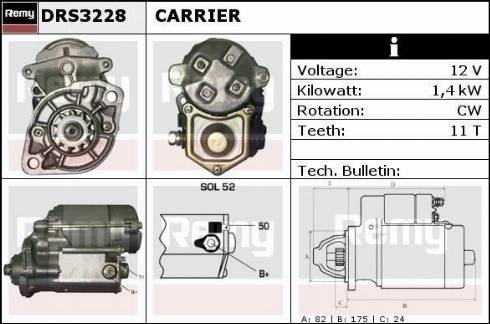 Remy DRS3228 - Motorino d'avviamento autozon.pro