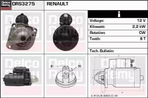 Remy DRS3275 - Motorino d'avviamento autozon.pro