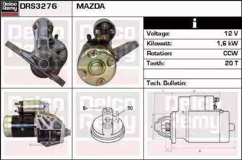 Remy DRS3276 - Motorino d'avviamento autozon.pro