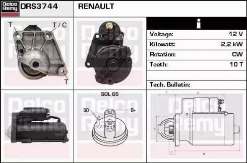 Remy DRS3744 - Motorino d'avviamento autozon.pro