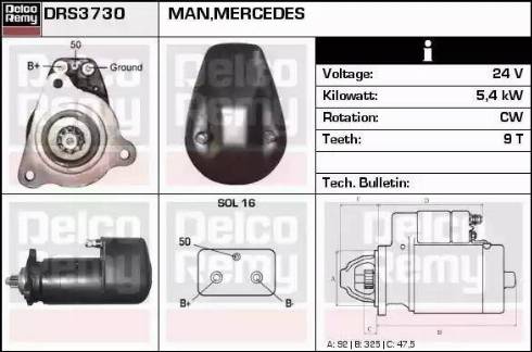 Remy DRS3730 - Motorino d'avviamento autozon.pro