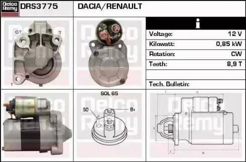 Remy DRS3775 - Motorino d'avviamento autozon.pro