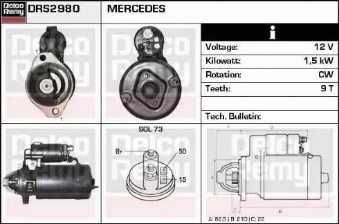 Remy DRS2980 - Motorino d'avviamento autozon.pro