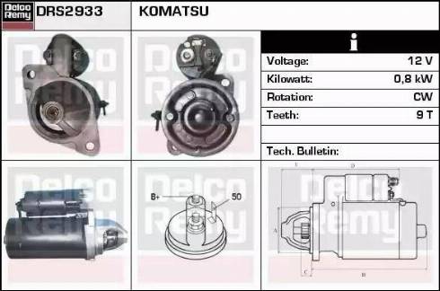 Remy DRS2933 - Motorino d'avviamento autozon.pro