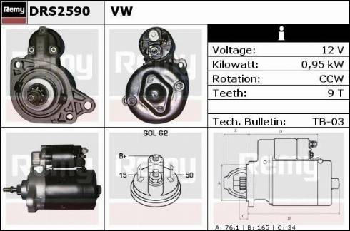 Remy DRS2590X - Motorino d'avviamento autozon.pro