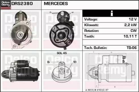 Remy DRS2380 - Motorino d'avviamento autozon.pro