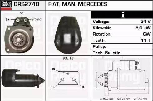 Remy DRS2740 - Motorino d'avviamento autozon.pro