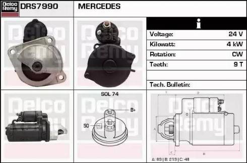 Remy DRS7990 - Motorino d'avviamento autozon.pro