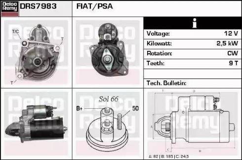 Remy DRS7983 - Motorino d'avviamento autozon.pro