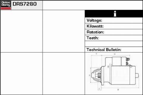 Remy DRS7280 - Motorino d'avviamento autozon.pro