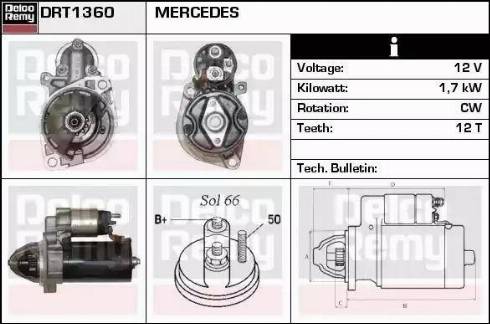 Remy DRT1360 - Motorino d'avviamento autozon.pro